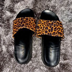 Nine W. platform slides/sandals